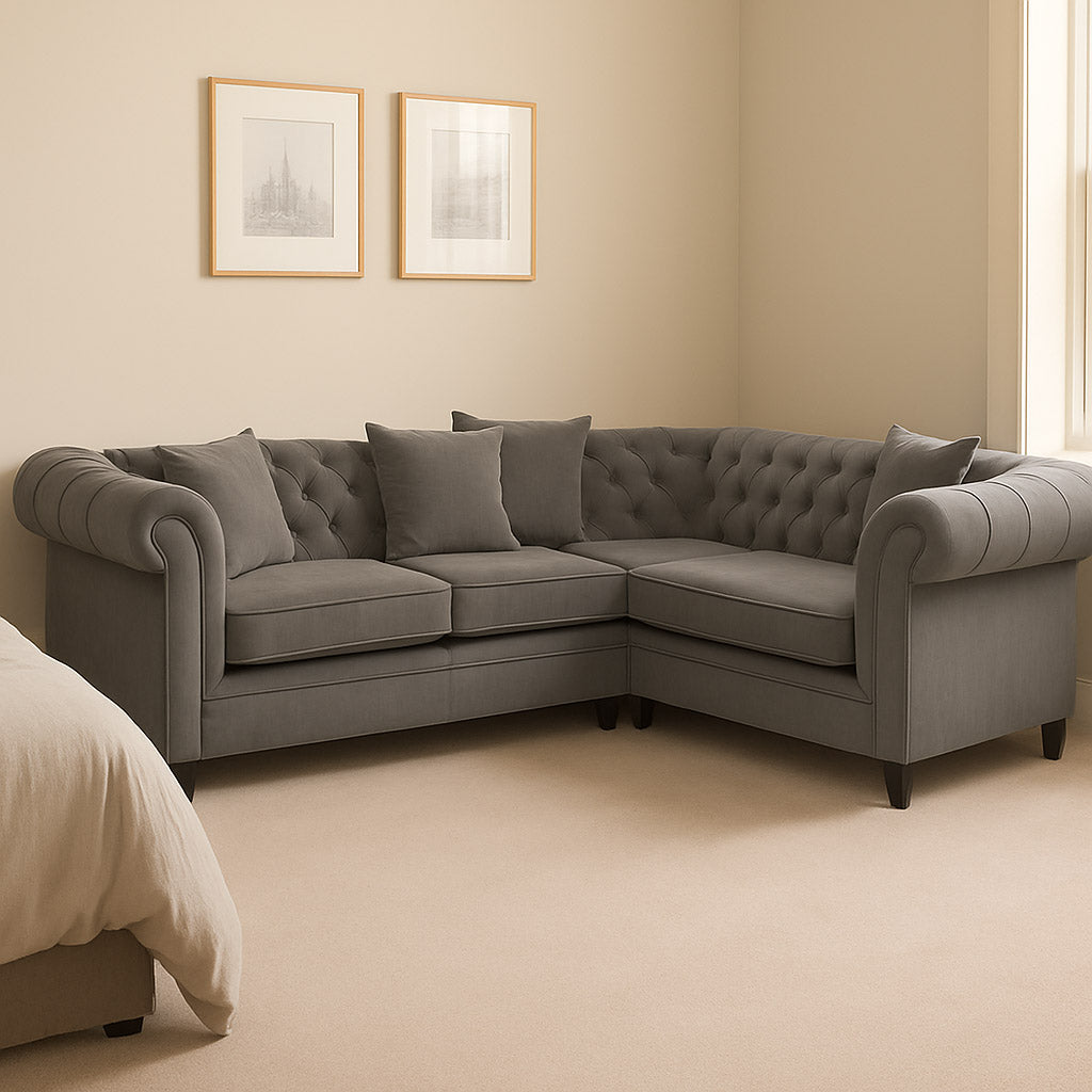 OLYMPIA CHESTERFEILD CORNER SOFAS